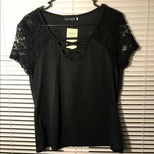 Lace Sleeve Shirt
